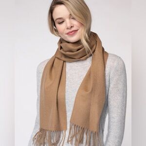 Alashan 100% Cashmere Camel Fringe Scarf - Women Accessories